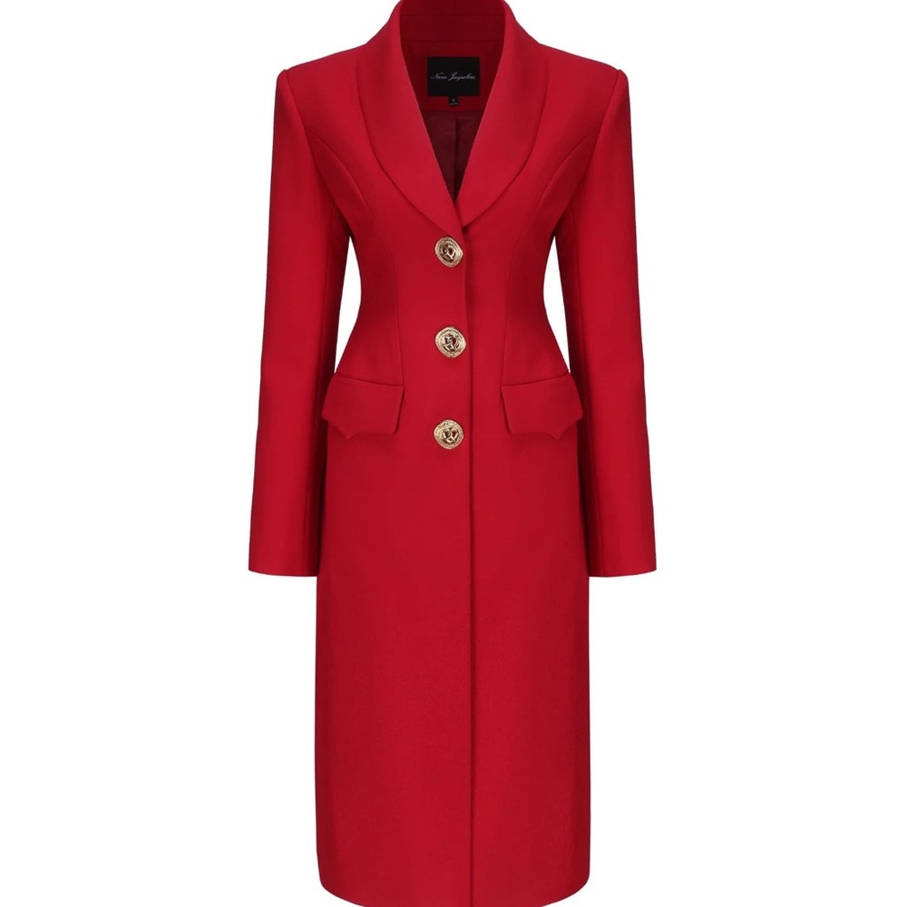 Nana Jacqueline Evie Long Suit Jacket, M, Like New